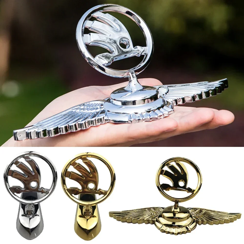 

Car Chrome Front Hood Badge Emblem Stickers for Skoda Rapid Kodiaq 1 Octavia A7 A8 A5 Yeti Fabia 2 Superb 3 Kodiak Karoq Kamiq