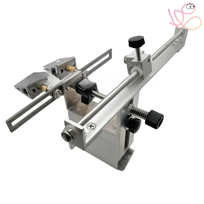 KME Fixed Angle Sharpener with Turning Chuck Double Chuck Mode with Four Diamond Grindstone Professional Metal Models