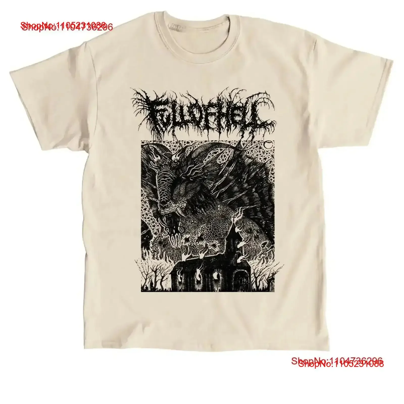 FULL OF HELL Band Goat Church Альбом Sand Все размеры S 5XL Футболка BT201 винтажная стираная мода Универсальная Удобная homme