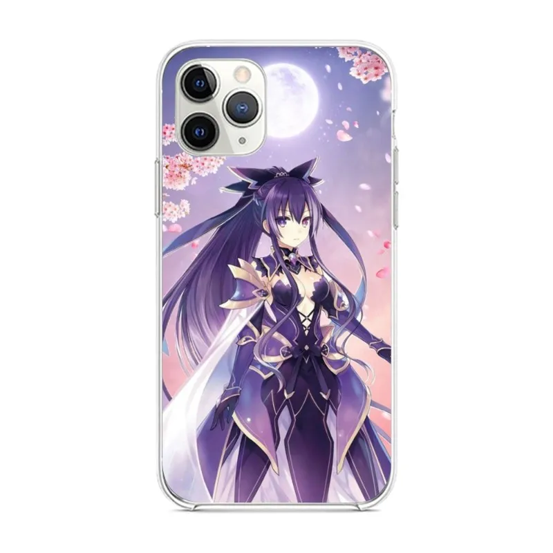 DAL Tohka Yatogami Phone Case for iPhone 14 13 12 11 XS X 8 7 6 Plus Mini Pro Max SE 2022 Clear Phone Cover Funda