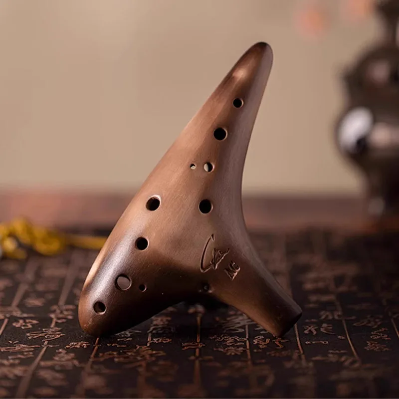 

12-луночная окарина альт C Tone, окарина для начинающих, профессиональная классическая керамическая флейта, традиционный музыкальный инструмент Орфа для взрослых