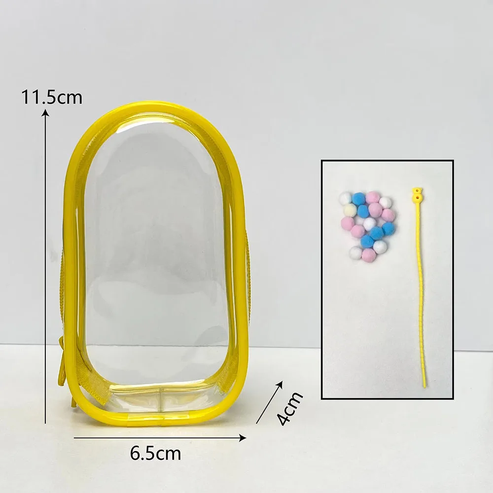 إكسسوارات دمي صغيرة Labubu نزهة عرض حقيبة حامي الحال بالنسبة 10.5 سنتيمتر Labubu V4 الوحوش دبوس لسلسلة الحب حقيبة التخزين #5