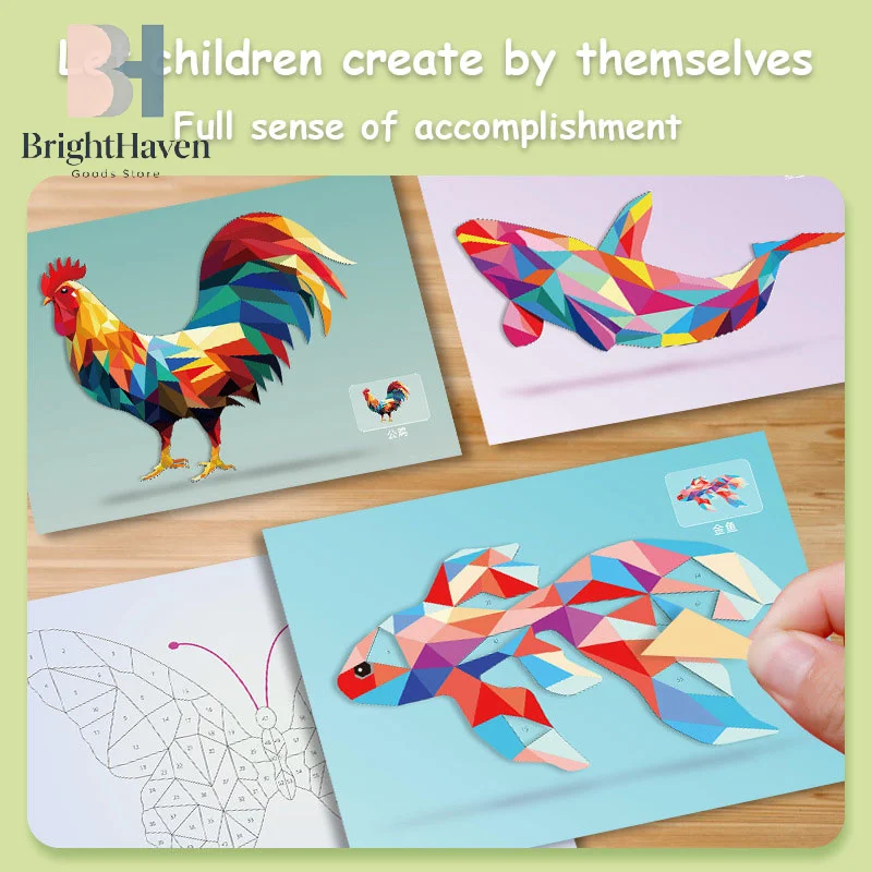 3D Geometric Collage Education - Kid Toys And Craft ulasan dan harga