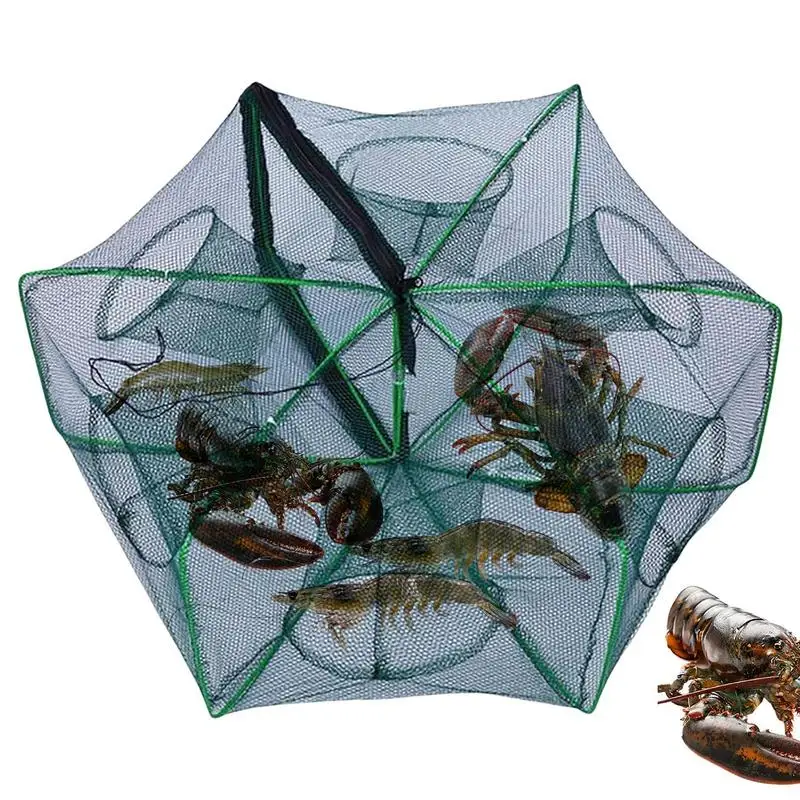 

Lobsters Portable Cast Net Multi-Functional Foldable Fishing Trap Automatic Fishing Net Shrimp Cage Network Fishing Tools