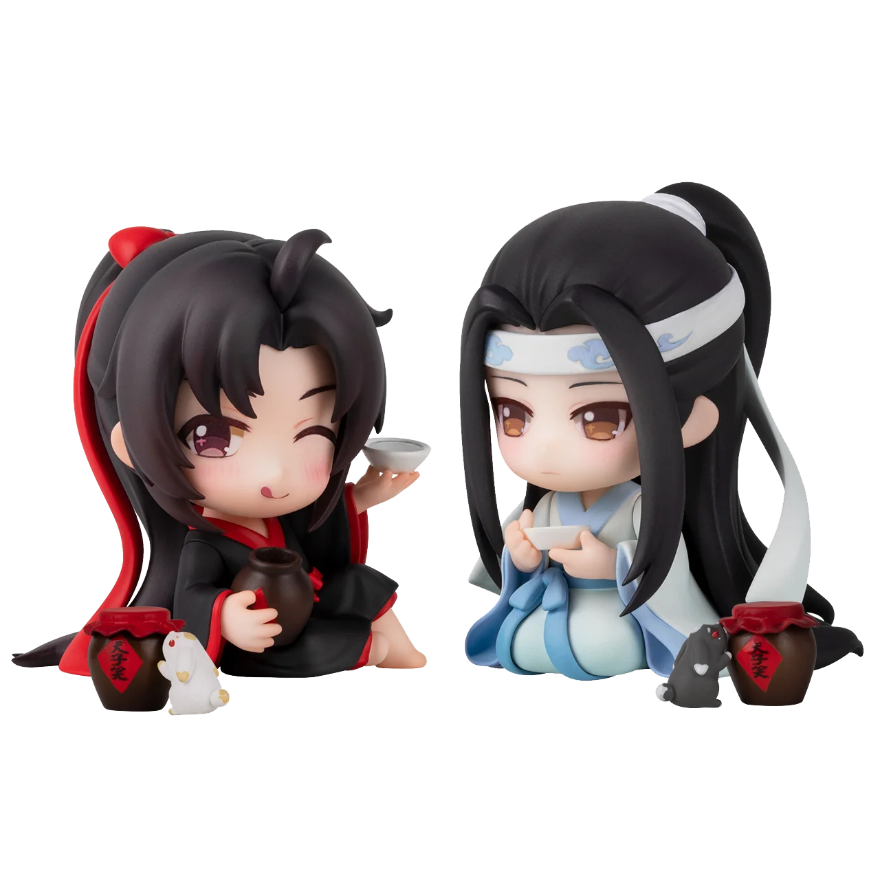 In Stock Mo Dao Zu Shi Wei Wu Xian Lan Wang Ji Cosplay Cartoon Anime Figure Official Merch 6cm Q-Version Dolls Models Toys Gift