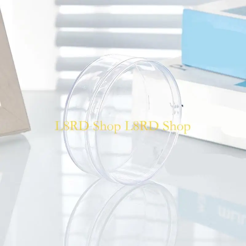 L8RD Acrylic Box Round/Heart Clear Box Container with Lid Clear Acrylic Plastic Jewelry Box Acrylic Storage Box for Candy