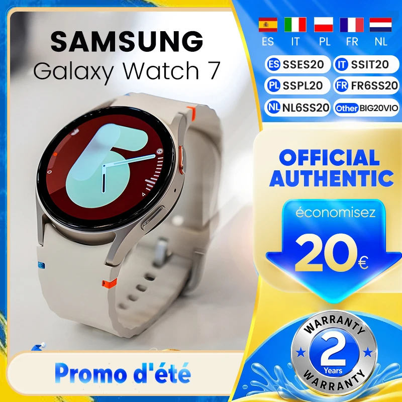 Montre connectée Samsung Galaxy Watch 7 Bluetooth 5.3 44 mm