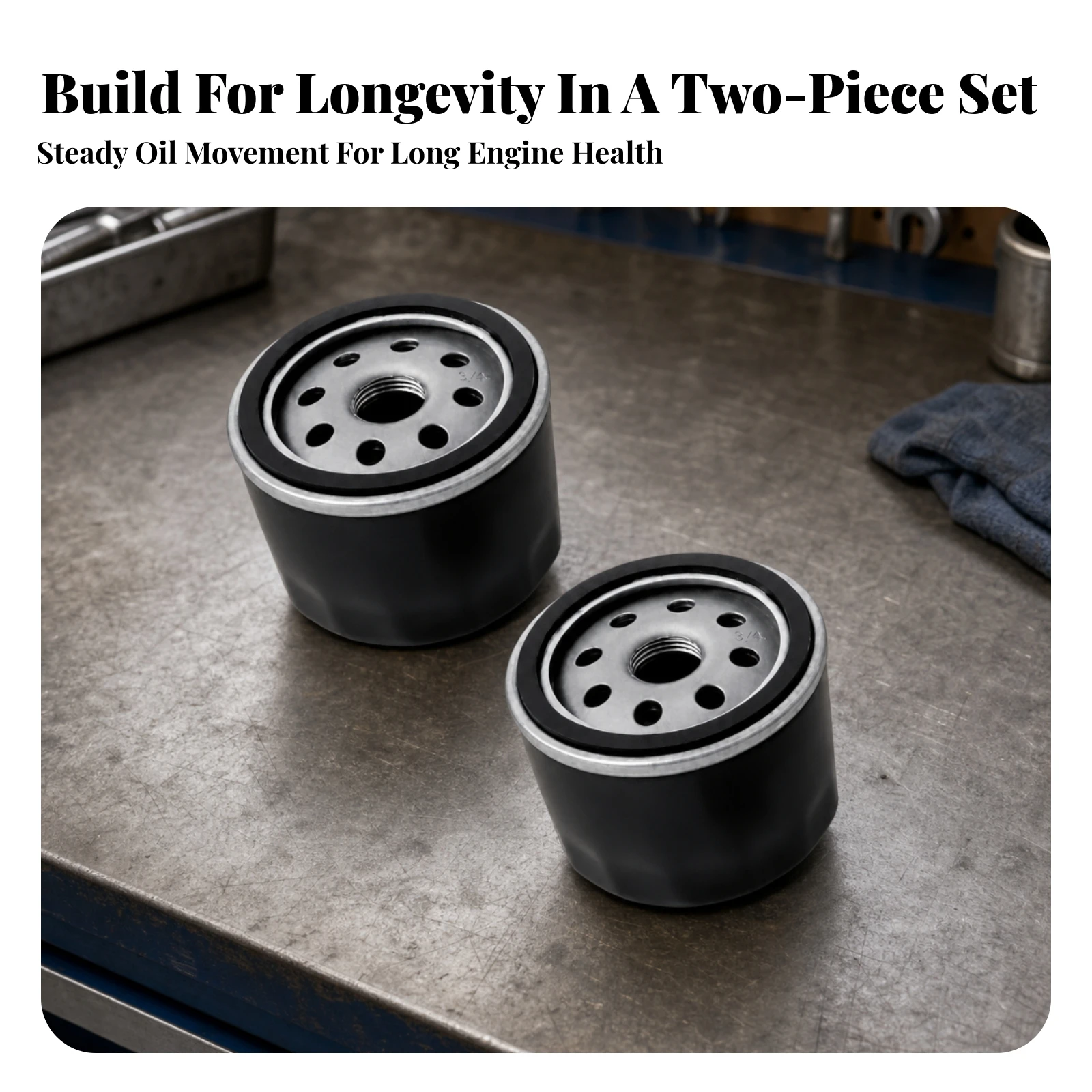 2 Pieces Screw-Onon Engine Oil Filter Cylindrical Screw-Onon Oil Filter Part Compact Dependable for Car Owners, Workshop Repairs