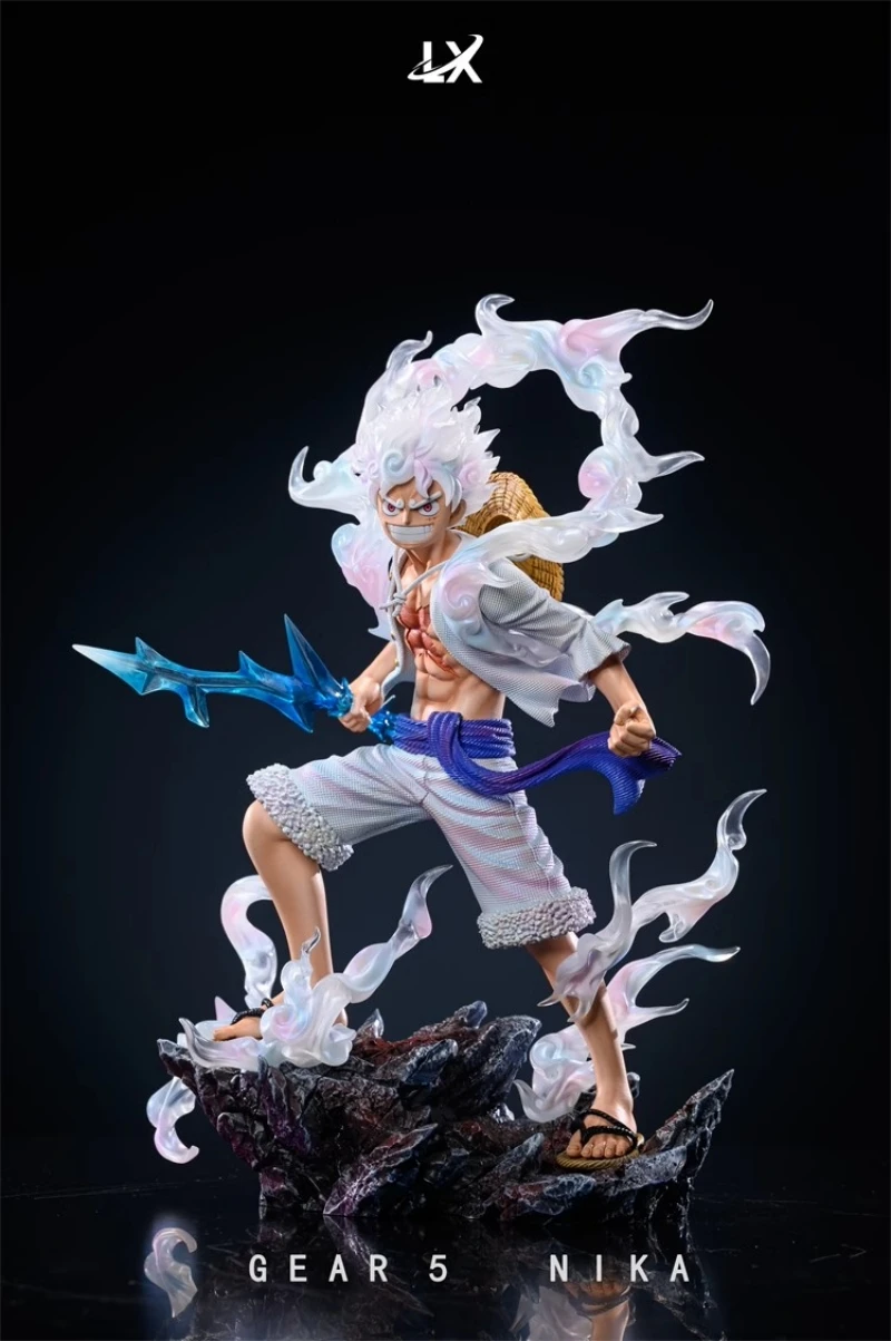 28Cm Resin Lx Studio Gk One Piece Gear 5 Nika Monkey D. Luffy Anime Action Figure Statue Ornament Model Garage Kit Toys Gift