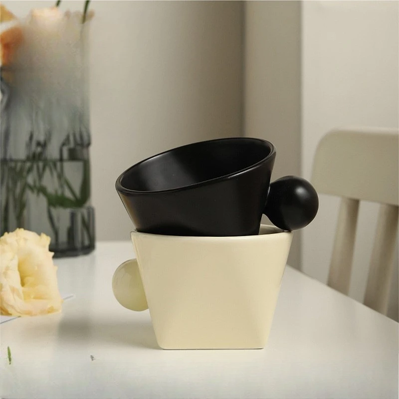 

Stylish Ceramic Mug Ins Aesthetic Coffee Cup for Couples Office Use