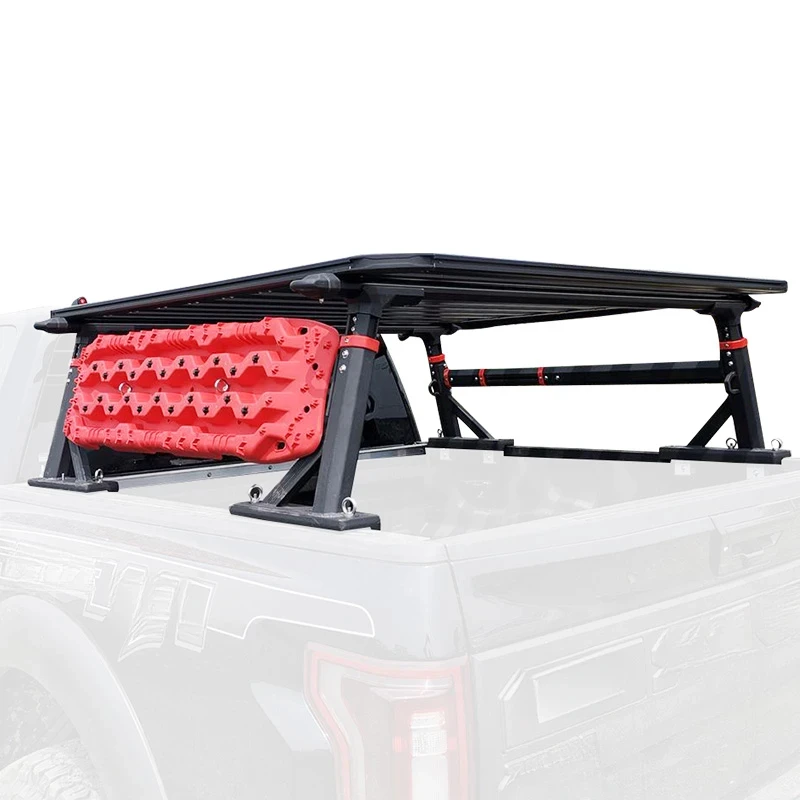 Aluminum Adjustable Universal Pickup Roof , Heavy‑Duty Pick‑Up Truck Bed Back Rack Crossbar