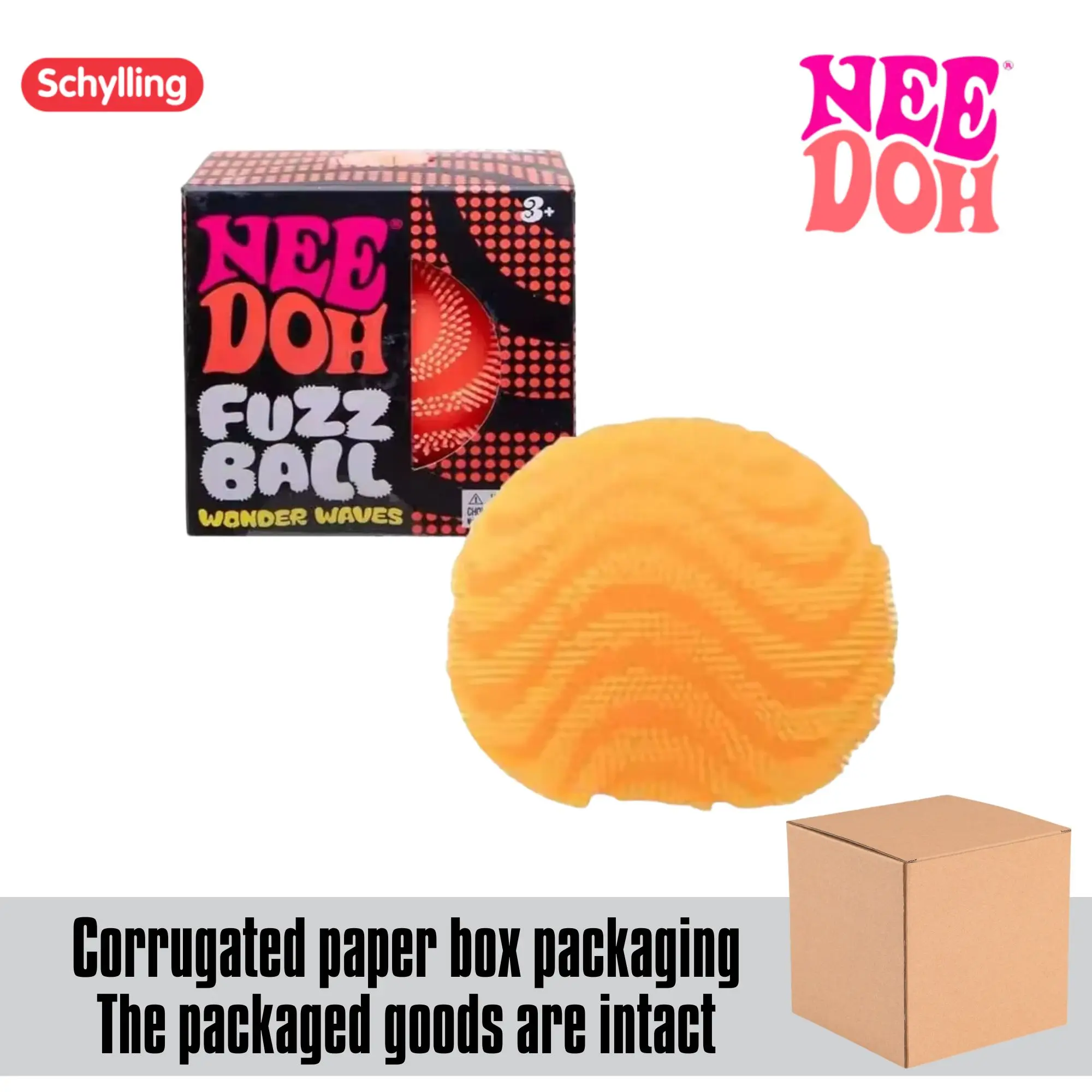 Needoh Nice Ice Baby Fidget Cube Set 4er-Pack Super Solide Squish Sensorische Spielzeuge Ungiftige Quetschspielzeuge für ADHS und Autismus Geschenk