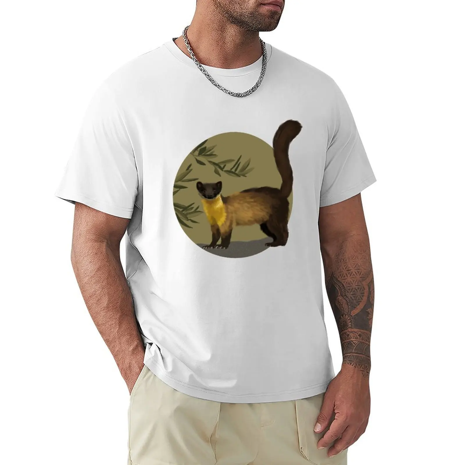 Yellow-Throated Marten T-Shirt anime clothes sports fans oversizeds big and tall t shirts for men