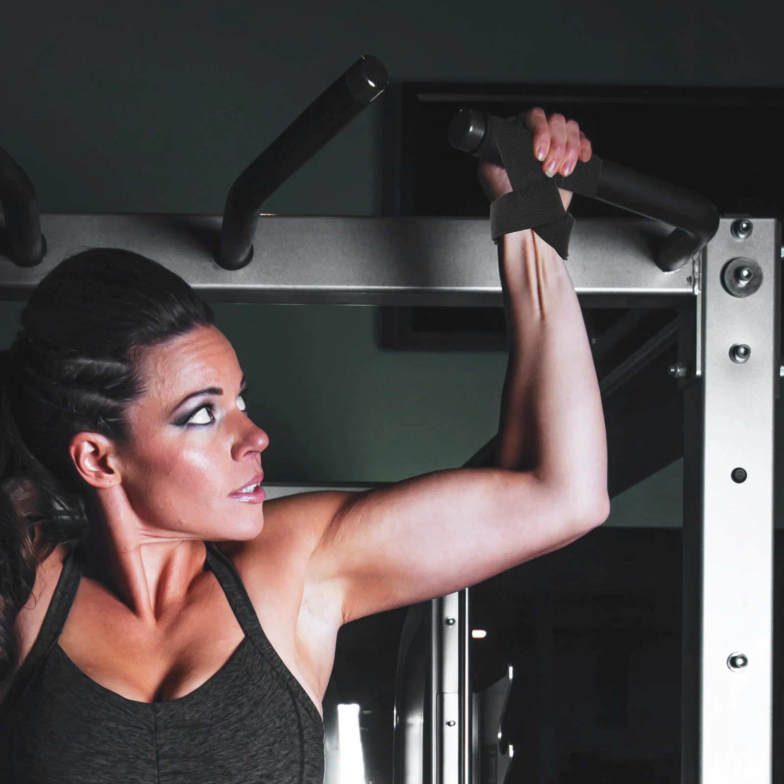 

2Pcs Convenient Wrist Band Foldable Storage Method Not Easy to Fade Tear Training Gym Accessories Lifting Strap