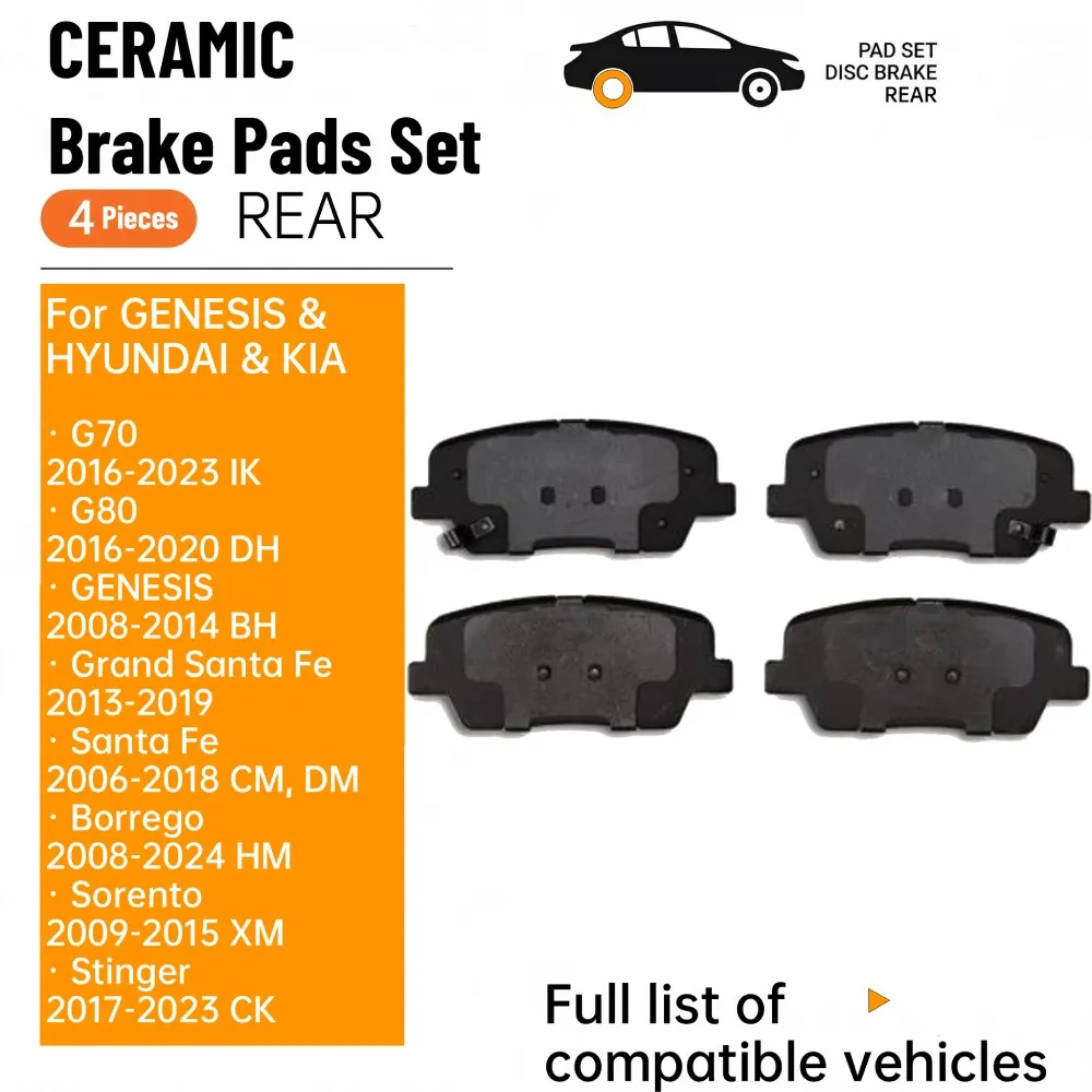 Pastillas de freno traseras THREEON para GENESIS G70, G80, para HYUNDAI Genesis, Grand Santa Fe, SantaFe, para Kia Borrego, Sorento, Stinger