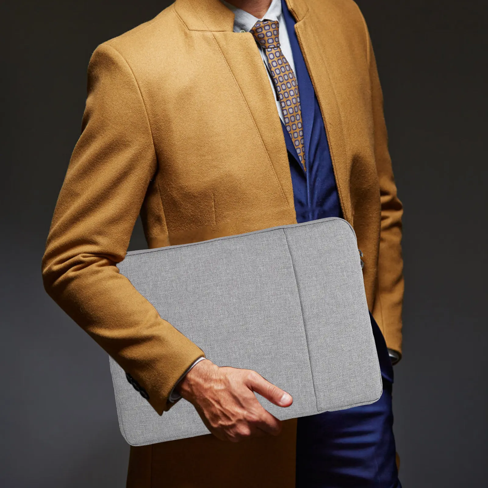14 Inch Laptop Sleeve Bag Waterproof Scratch Resistant Wear Resistant Protective Carrying Case with Front Pocket for Mouse