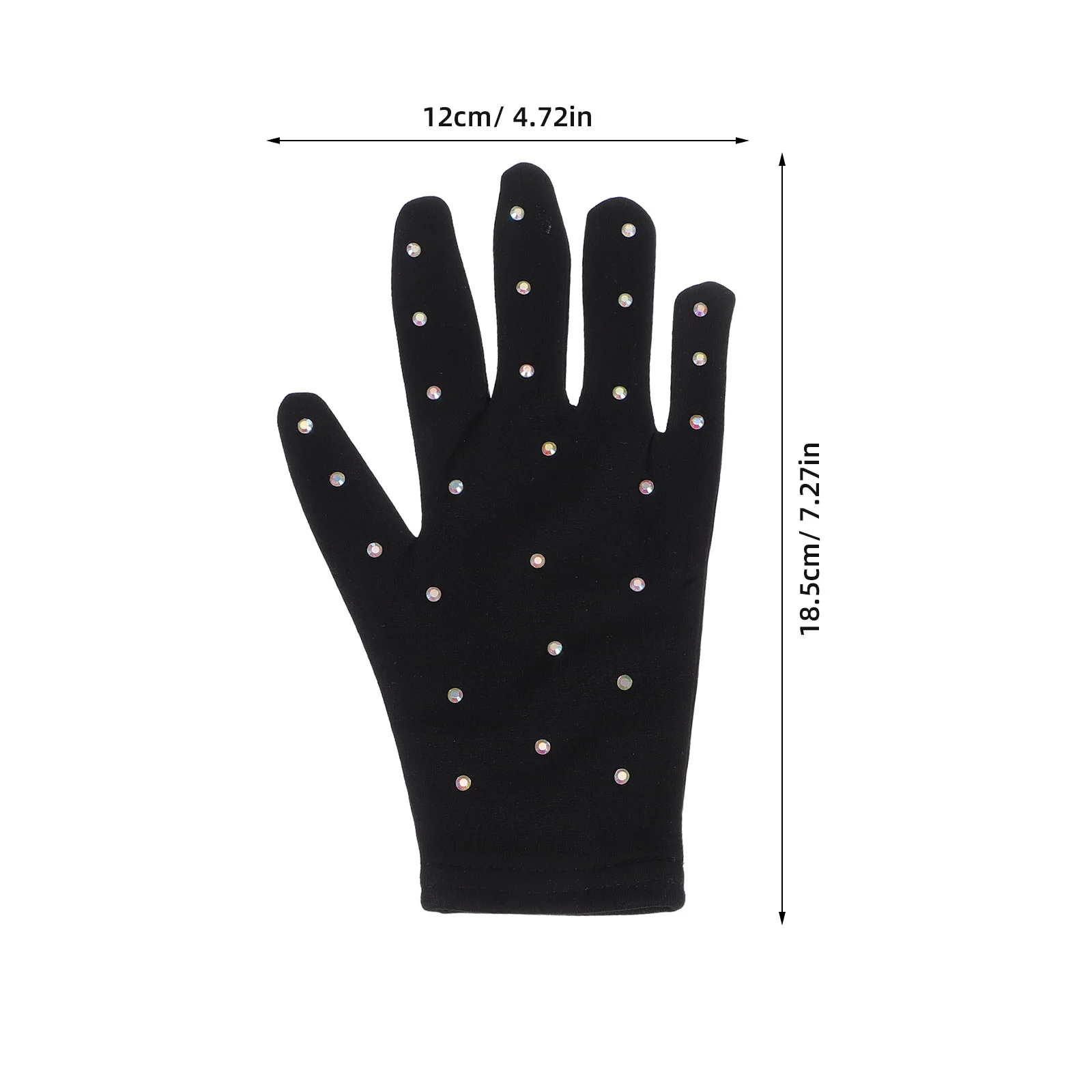 1 пара перчаток для фигурного катания, прочные эластичные волокна, эластичные сценические декоративные перчатки для вечеринок