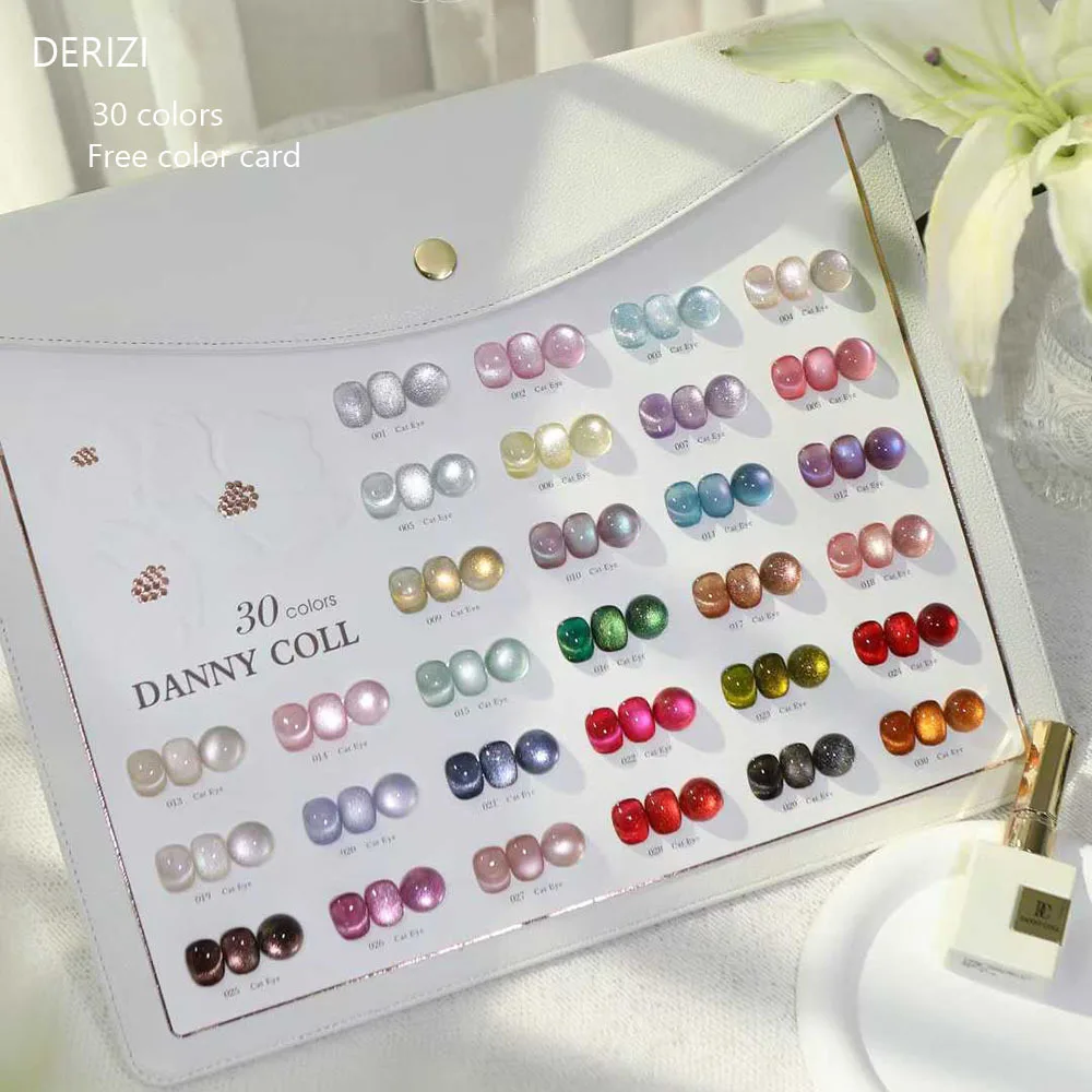 30Pcs Magnetic Cat Eye Gel Nail Polish Set With Display UV LED Soak Off Gel Varnishes Crystal Cat Eye Gel Lacquer Nail Art 15ml