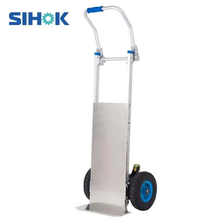 

China Two Wheels Goods Cargo Trolley Stairs Battery Powered Electric Cargo Truck Foldable Stair Climbing Hand Truck