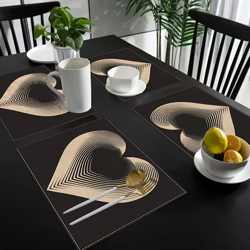 4Pcs, Simple Black …