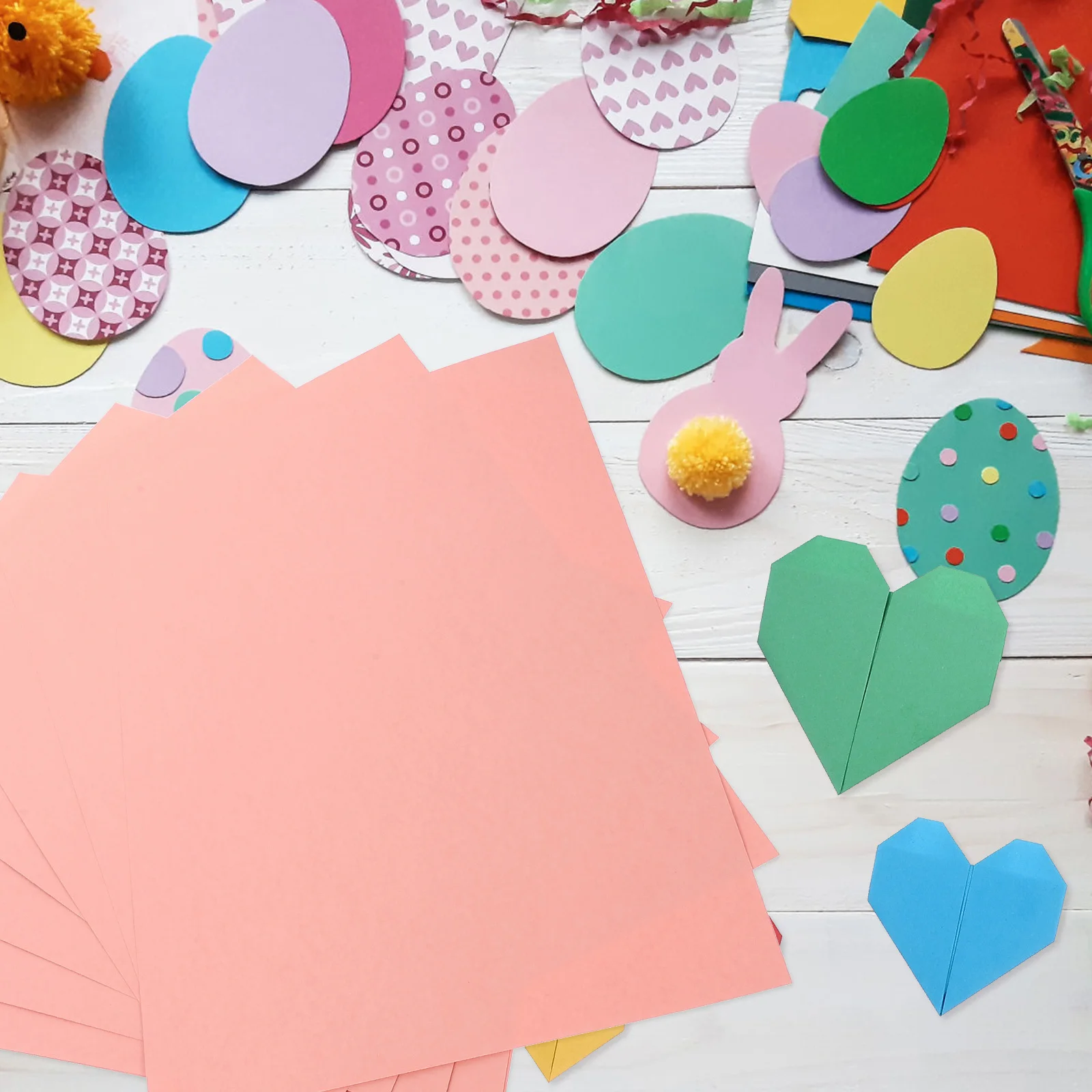 20 Sheets Pink Cardstock Paper Multi-Use DIY Craft Paper for Handmade Cards Invitations Scrapbooking Crafts Colorful Cardstock