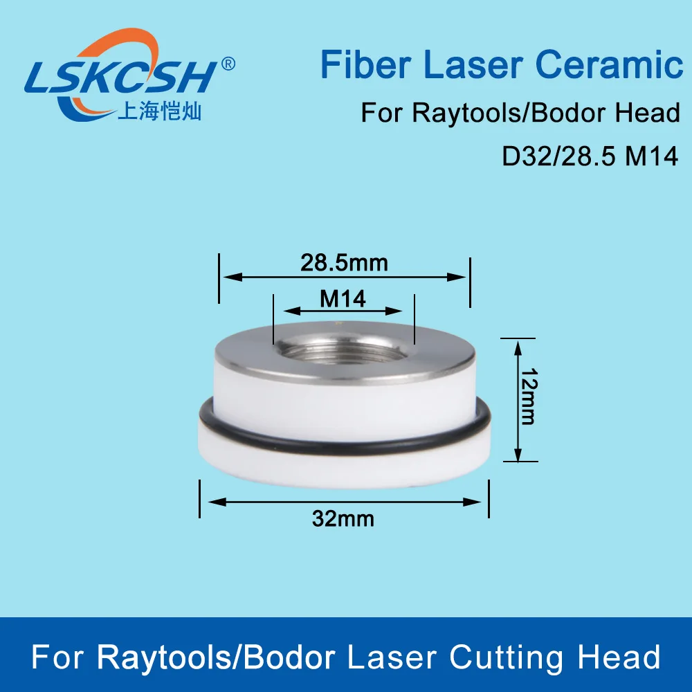 Imagem -04 - Suporte Cerâmico do Bocal do Laser Lskcsh para a Cabeça de Corte Wsx Raytools pt kt b2 Con P0571105100001 28 mm 32 mm 10 Peças Pelo Lote