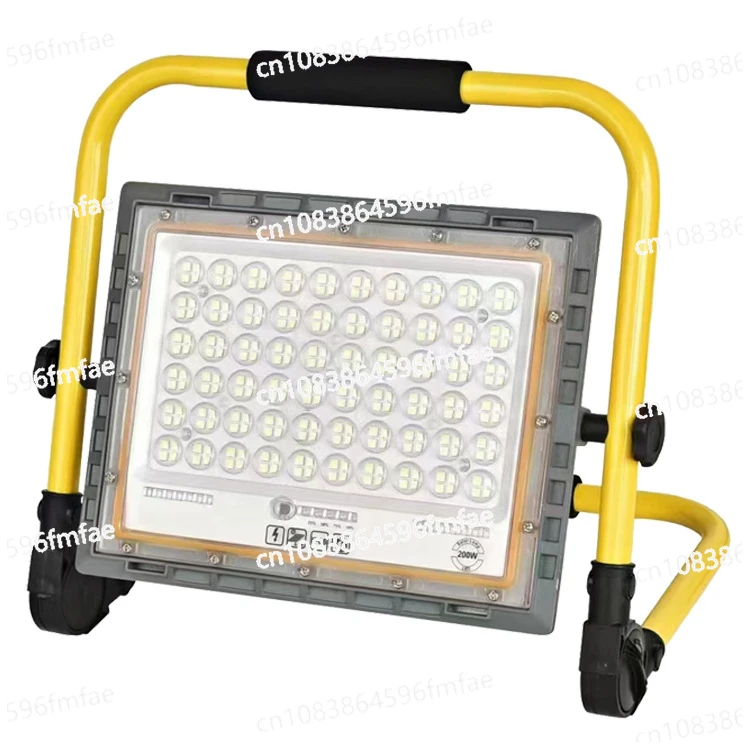 Solar Charging Flood Light Portable Portable Construction Site Flood Light Outdoor Waterproof Multifunctional Emergency Lighting