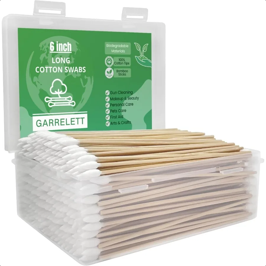 600 500 400 PCS Gun Cleaning Swabs 6 LintFree Long Cotton Swabs Bamboo Handle Precision Firearm Maintenance Kit Electronics Ins