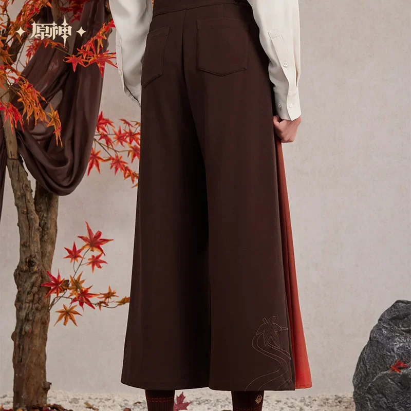 Official Anime Game Genshin Impact Kaedehara Kazuha Cosplay Haori Maple Leaf Men Woman Fashion Casual Wide-leg Pants Gift