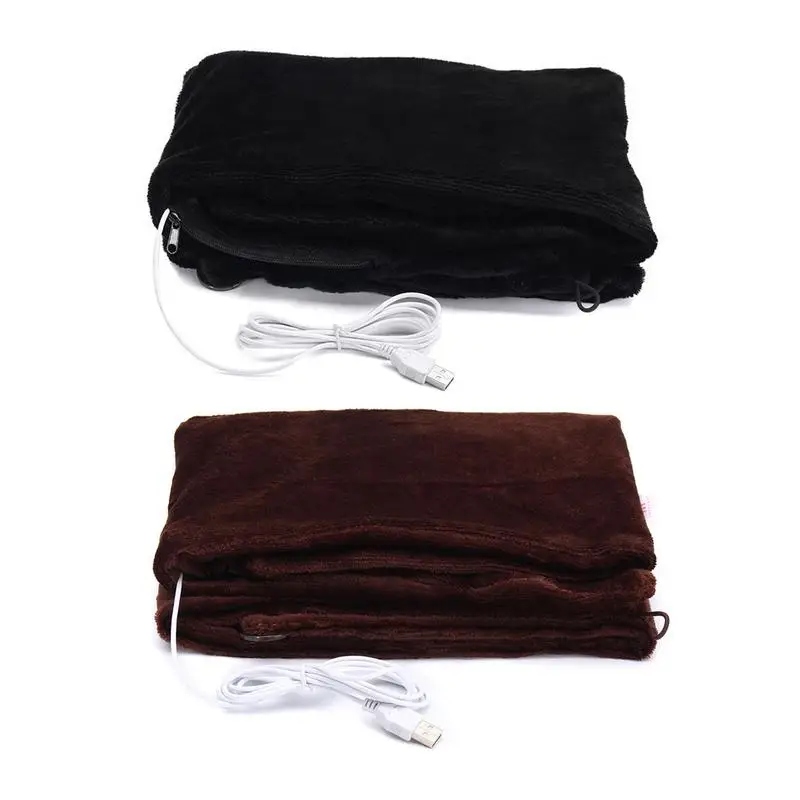 USB Heated Shawl 45x80cm Electric Warming Heating Blanket Shoulder Neck Heating Shawl USB Soft 5V4W for Winter Warm Healthy Care