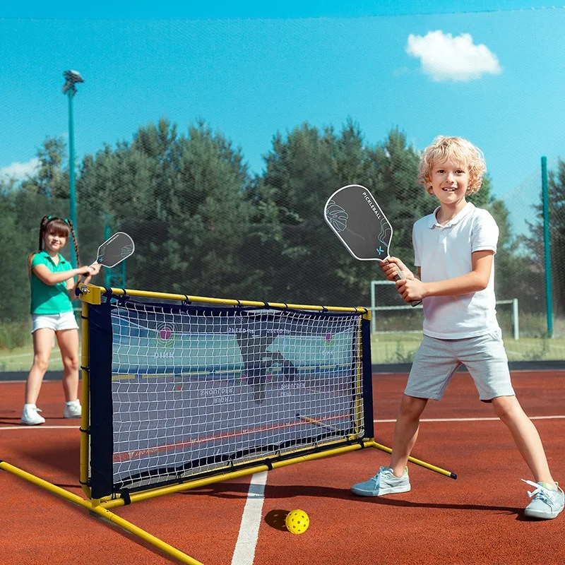 Adjustable Height Pickleball Rebounder Net Multi-Purpose Tennis Dink Training Rebound Practice Frame