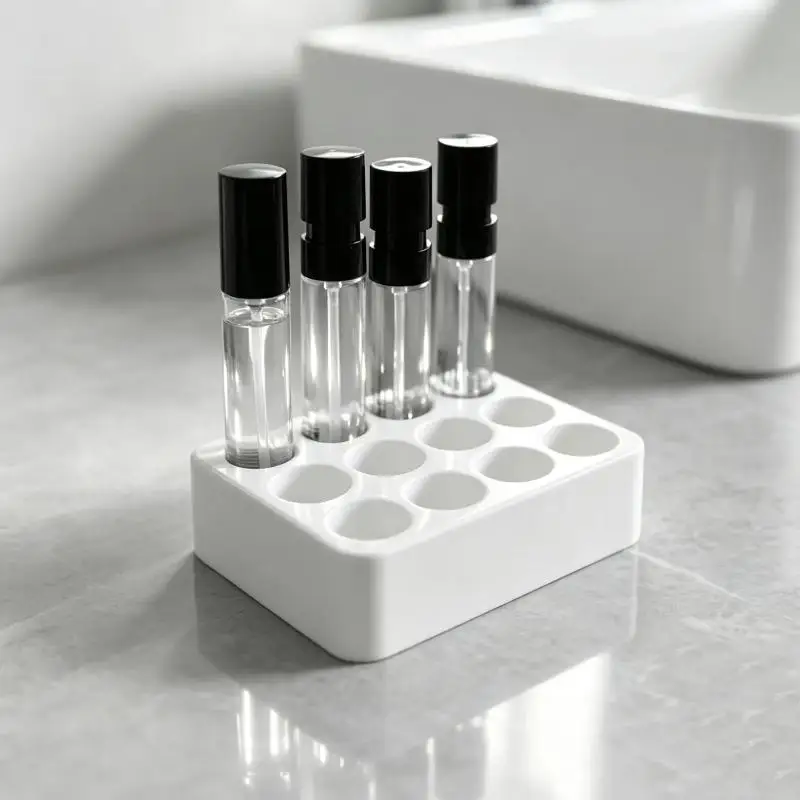 1Pcs Cosmetic Storage Rack Perfume Sample Display Tray For 10mm Mini Perfume Bottle Sample Storage Box