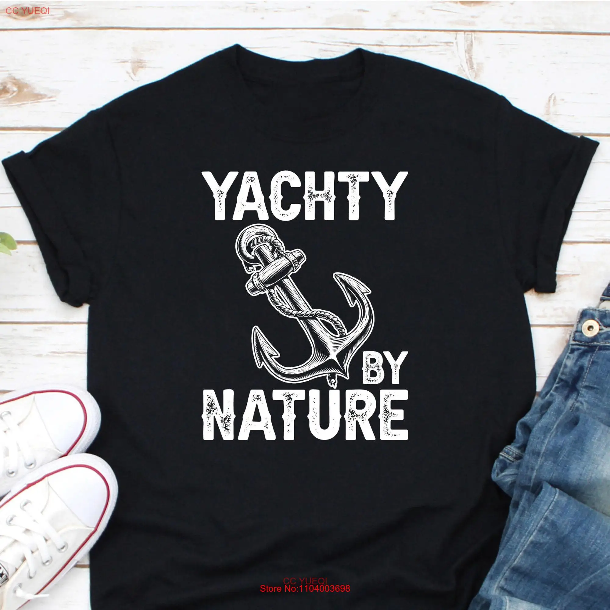 Yachty от Nature, футболка, лодка, якорь, яхта, клуб, лодка, влюбленный, Сейлор, рокер, капитан, длинные или Короткие рукава
