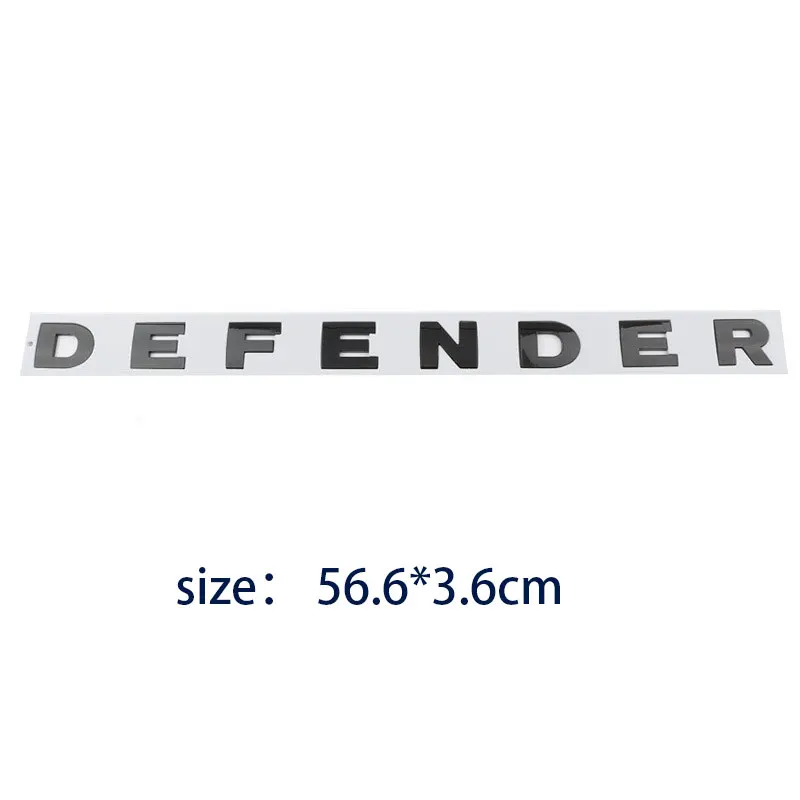 DEFENDER English letter logo car stickers old style for DEFENDER SPORT SUV front hood cover label refit rear boot trunk decals