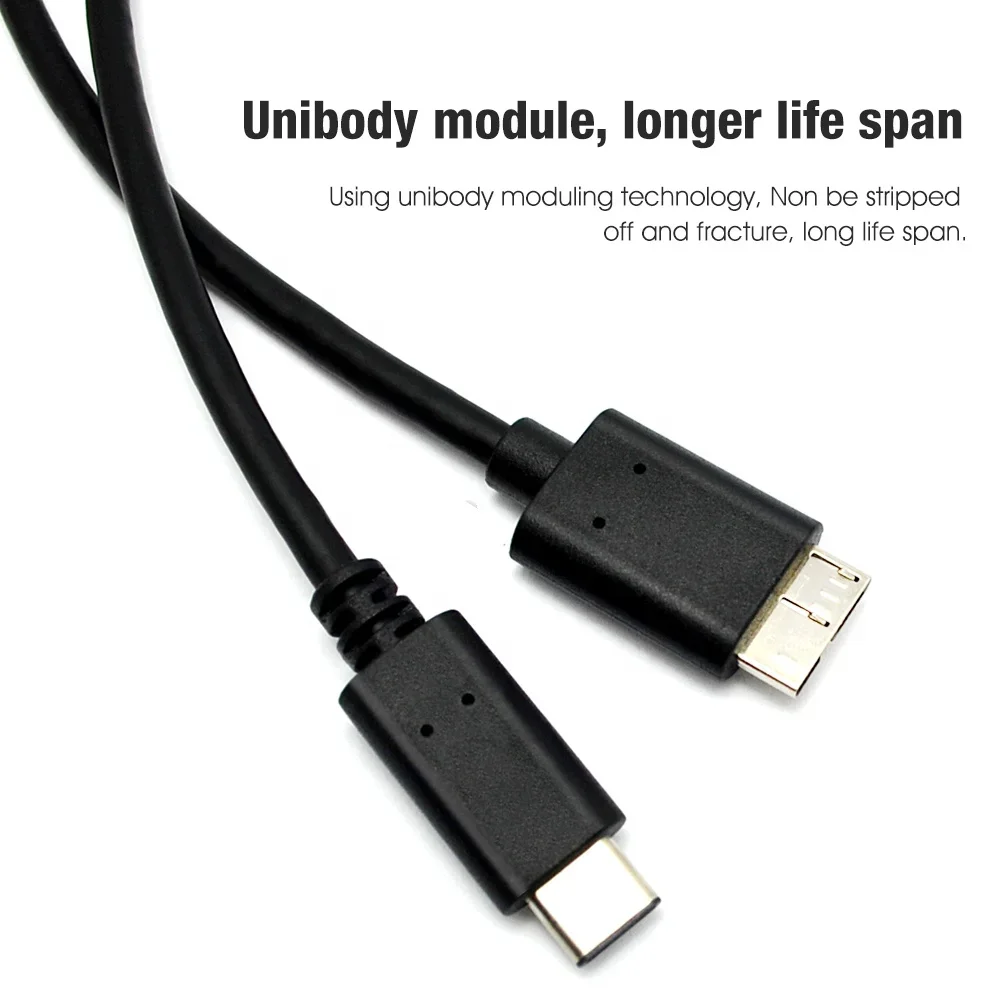 USB 3.0 데이터 케이블 유형-c-마이크로 어댑터 케이블 컴퓨터 휴대폰 USB 연결 모바일 하드 디스크 케이블 5Gbps