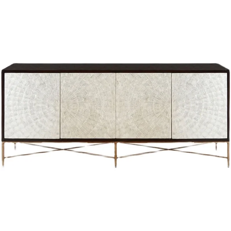 

Американский светлый роскошный шкаф для телевизора Европейский неоклассический боковой шкаф