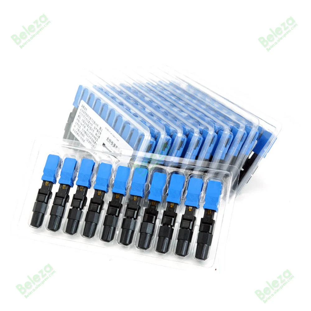 

lot 50pcs SC/UPC Optic Fiber Cold Fast Connector Embedded Quick Connector FTTH Single Mode SM fast dispatch