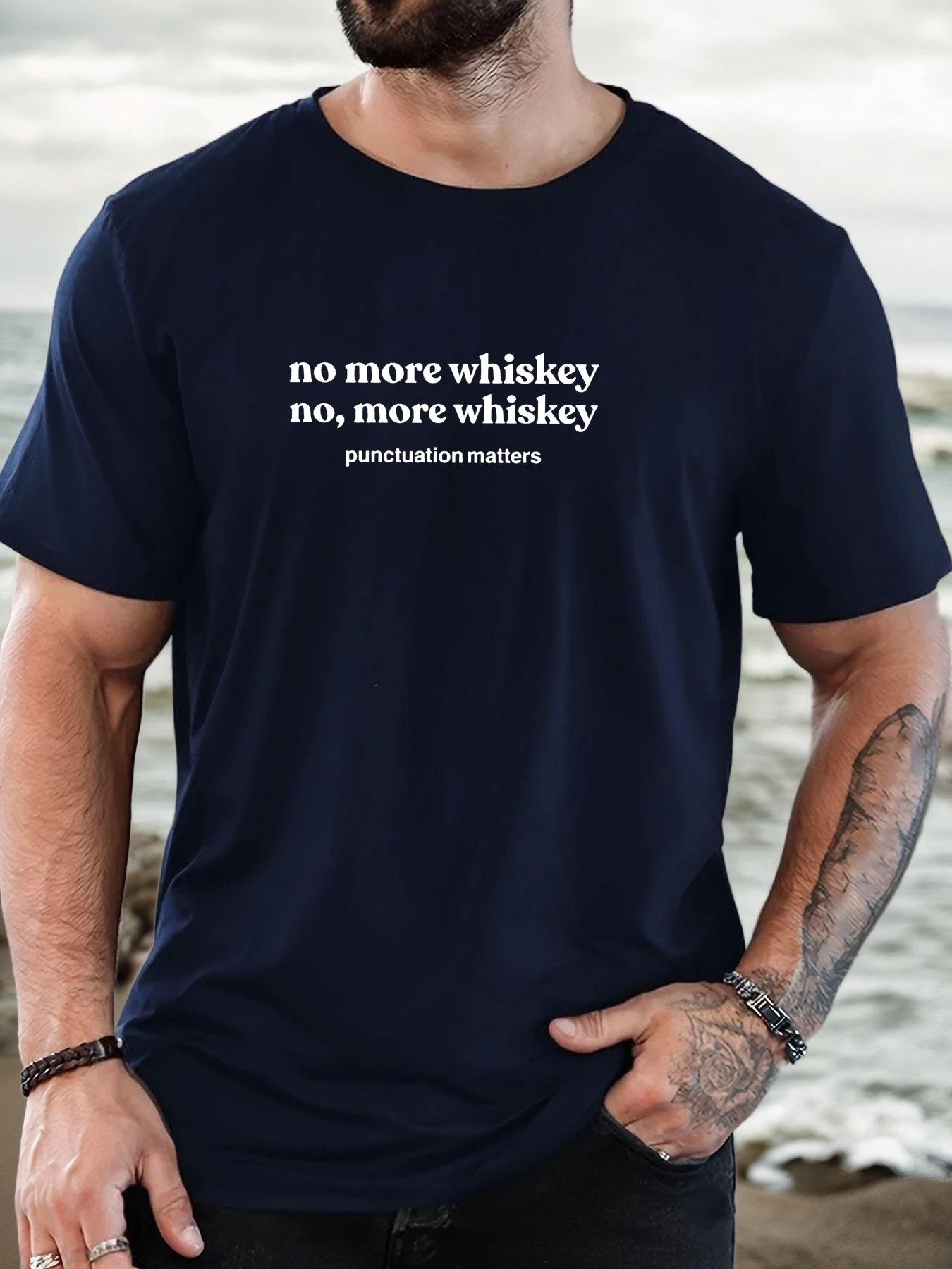 Men's T-Shirt 100% Cotton Summer Casual Soft Creative Letter Print Round Neck Breathable Short Sleeve T-Shirts 2025 New Tees