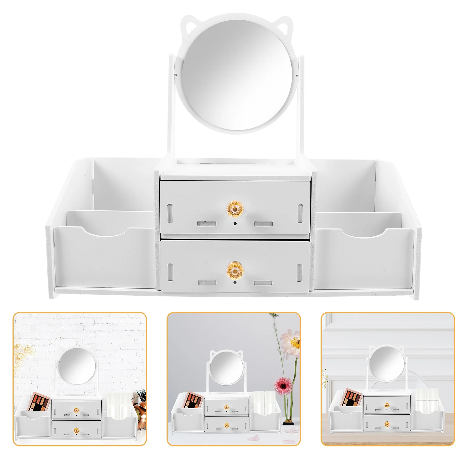 Clothes Dresser Storage Box Bathroom Organizer Makeup Vanity Countertop Holder Holders and Organizers Desktop