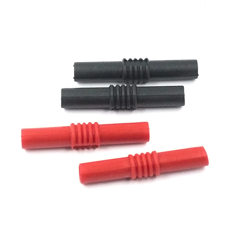 4mm Banana Female to Female Coupler Insulated Banana Socket Adapter Electrical Test Extension Connector