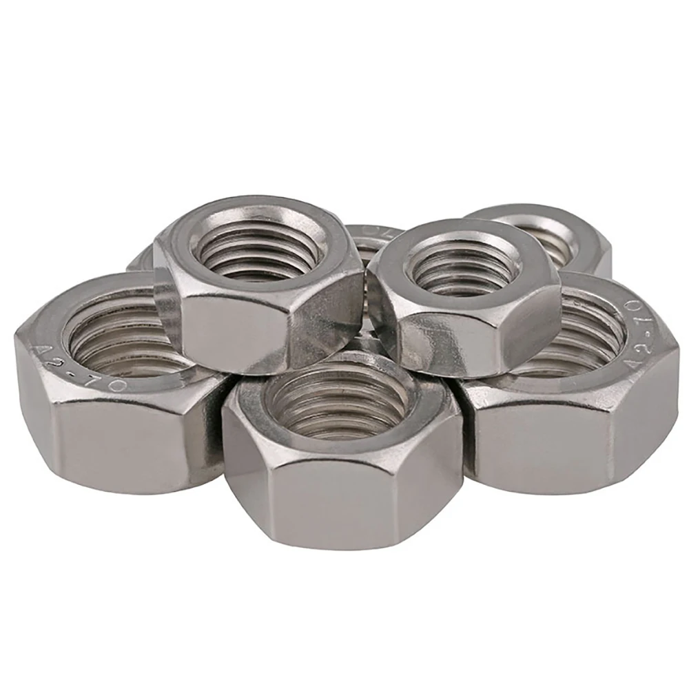 304 Stainless Steel Hexagon Nuts DIN934 GB6170 Inch Thread UNC UNF BSW Hex Nut Hardware Fasteners All Sizes Available