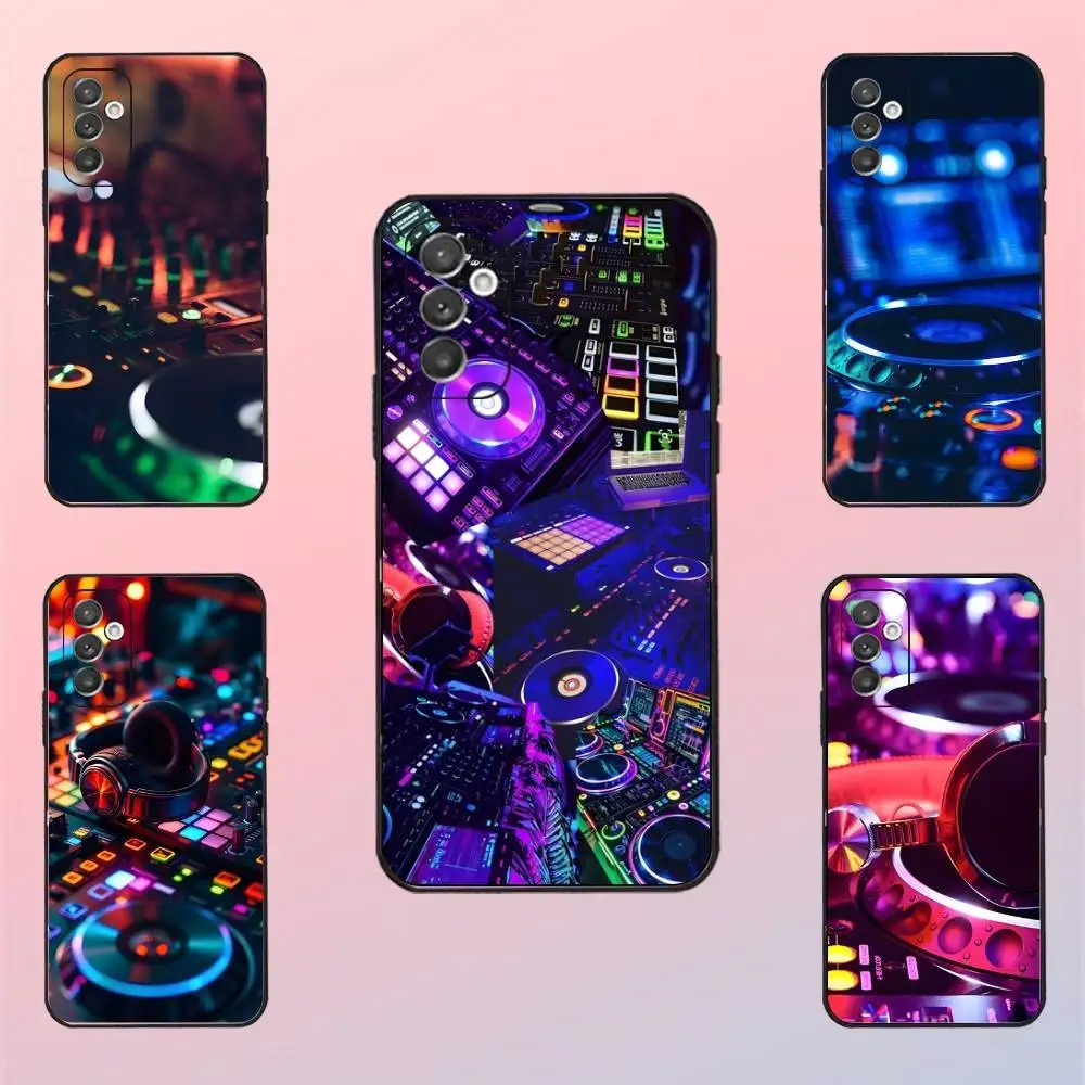 

DJ Controller Vinyl DJ Phone Case For Samsung S22,S21,S20,S10,S9,S25,S24,S23,Ultra,FE,Plus,Lite,Soft Silicone Black