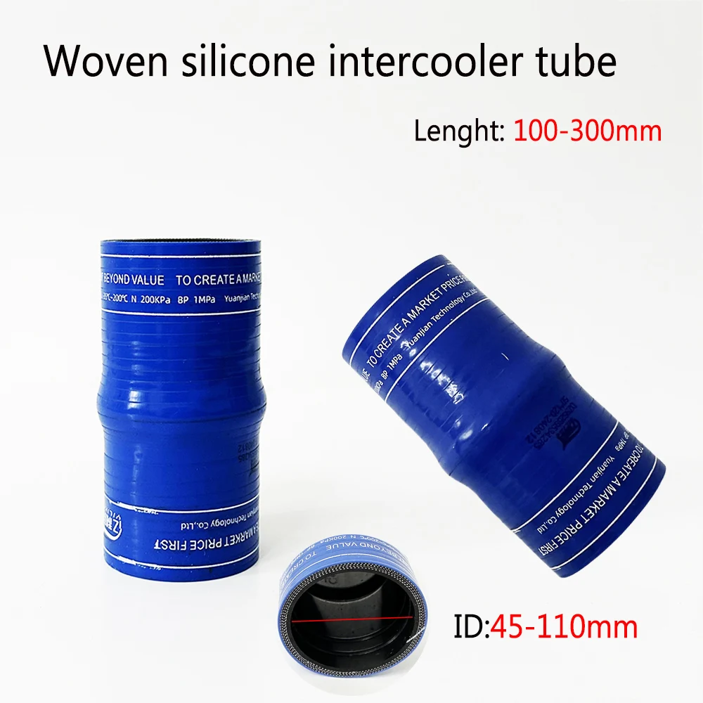 ID45-110mmSilicone Hose Of Automobile Intercooler Pipe Resistant Turbocharged Silica Gel Air Pipe Intercooler Engine Intake Pipe