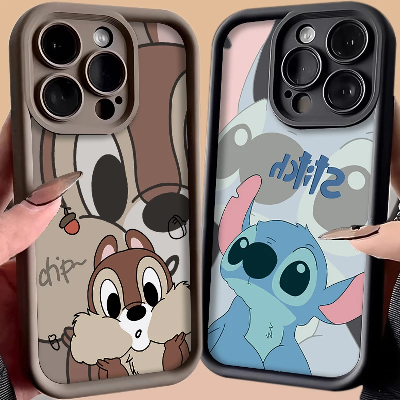 Disney titch-ソフトシリコンフォンケース,Xiaomi Redmi Note 13 12 11 pro plus 12s 11s 10s 9s 8 12c 13c用チップ付きデカールケース