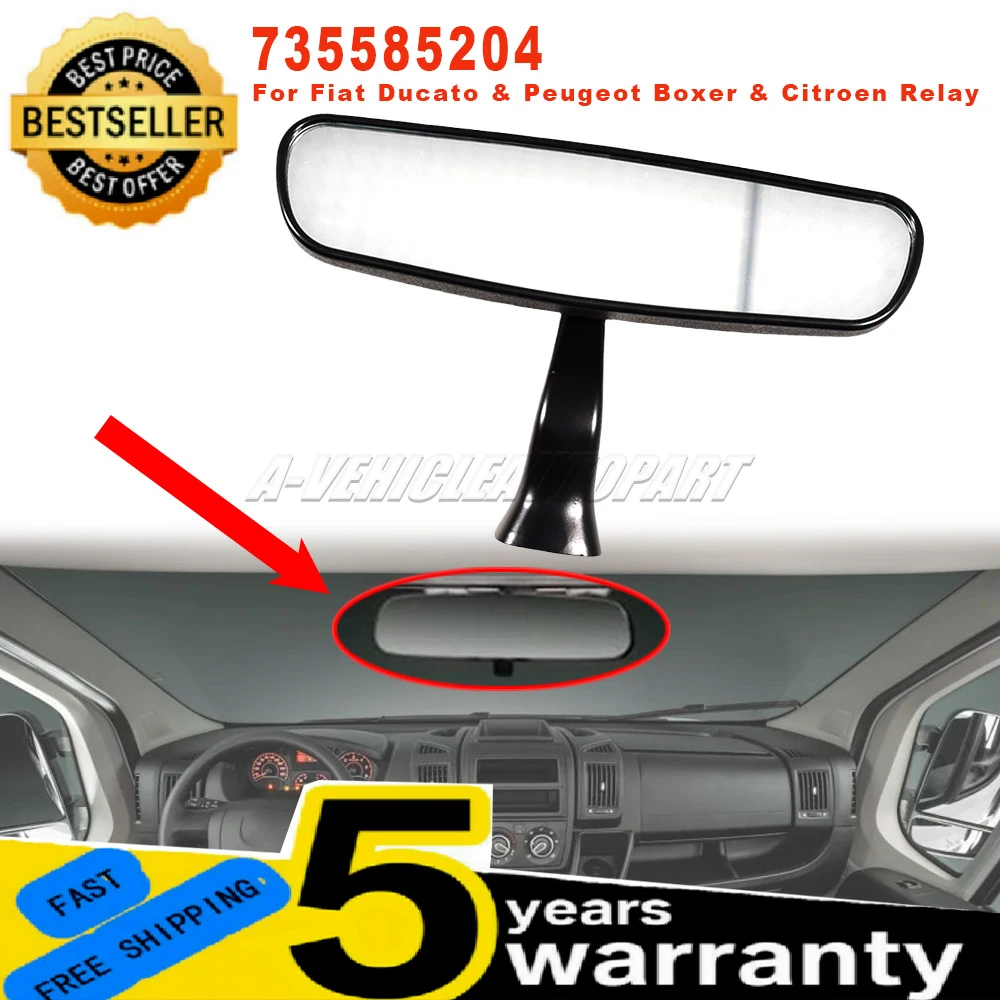 

New interior mirror replacement 735585204 For Fiat Ducato & Peugeot Boxer & Citroen Relay car Interior Rearview Mirror
