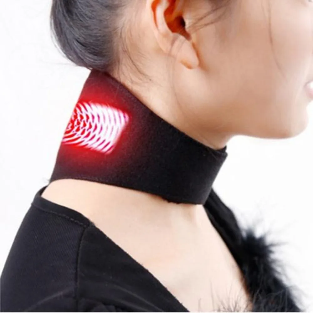 Magnetic Neck Belt Tourmaline Self Heating Therapy Neck Wrap Belt Brace Pain Relief Cervical Vertebra Protect Health Care Hot