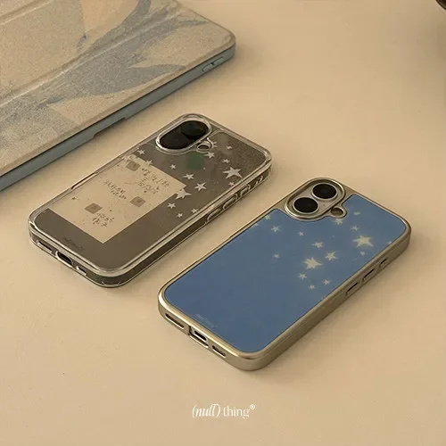 Korean Pentagram Element Simplicity Pattern Phone Case For Samsung Galaxy S23 S24 S25 S26PLUS ULTRA FE EDGE Y2K Drop Glue Cover view 2