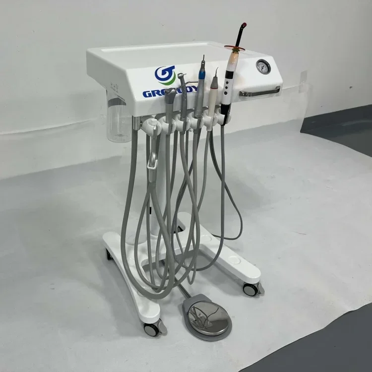 Dental Mobile Delivery Cart Adjustable Treatment Unit Machine