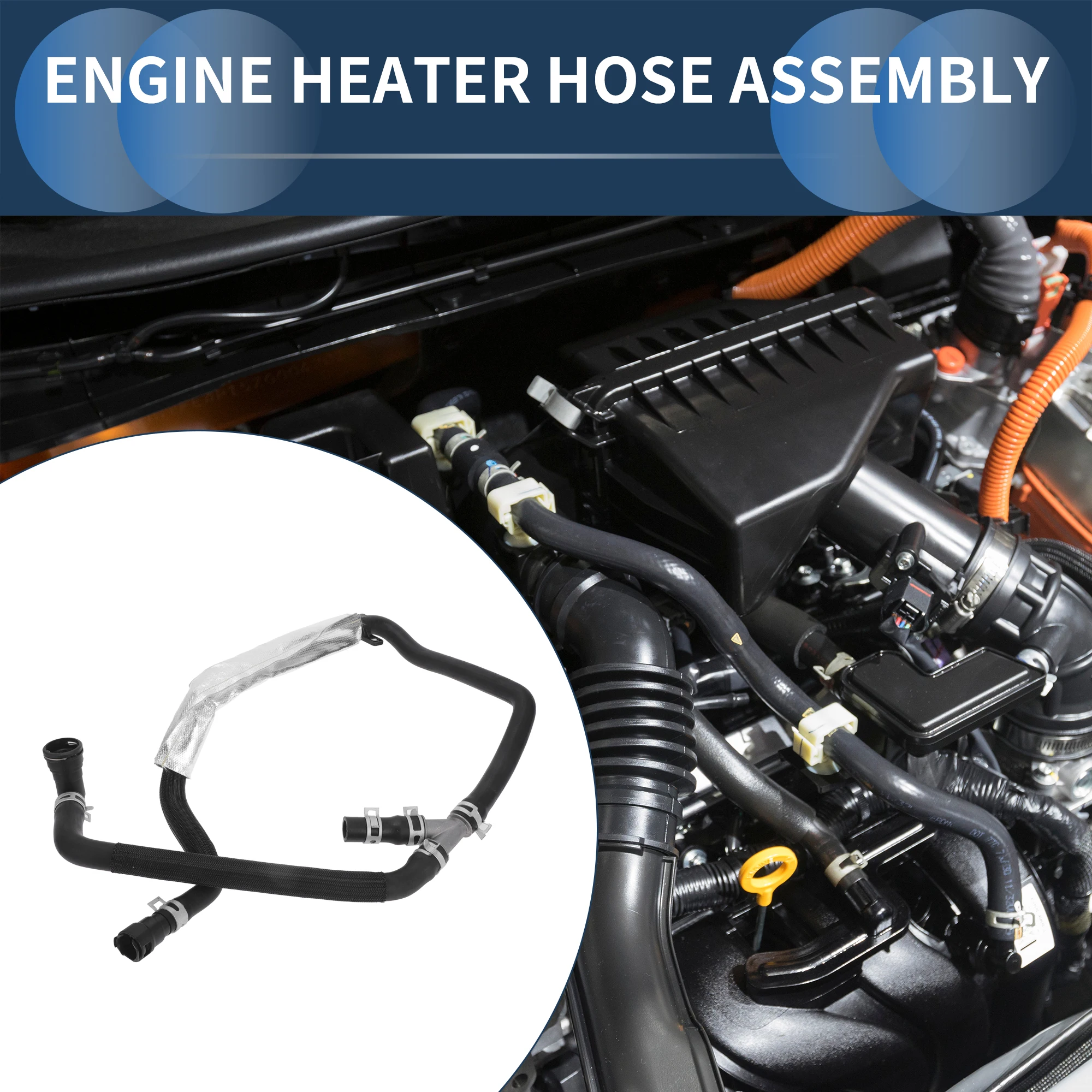 

UXCELL Шланг отопителя двигателя в сборе, выходная труба отопителя HVAC No BL3Z18472J для Ford F-150 3.5L 2011-2014, резиновая черная, 1 шт.