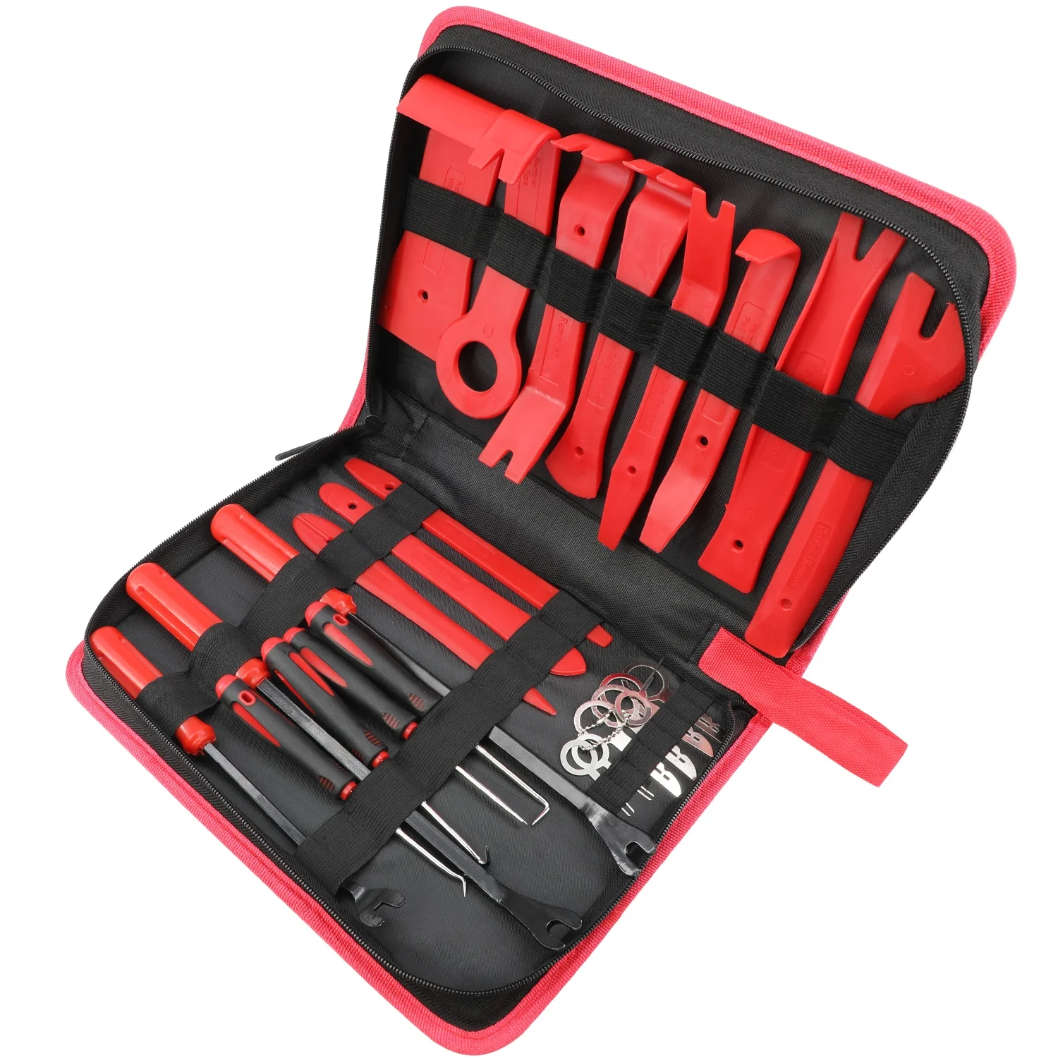 

25 шт., набор инструментов для снятия обшивки автомобиля, инструмент для ремонта радио, авто панель, инструмент для снятия аудио-радио, инструмент для установки